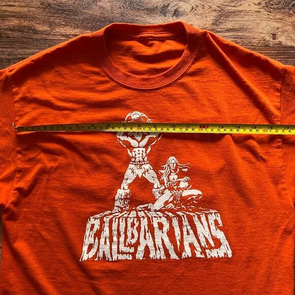 Ballbarians Basketball Jersey Shirt Loco #13 Streetwear Orange T-shirt Small - Picture 3 of 4